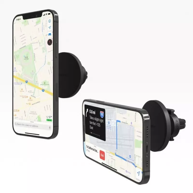 mophie Snap Vent Mount- zwart (geen draadloos laden), mobiele telefoon/smartphone, auto, zwart