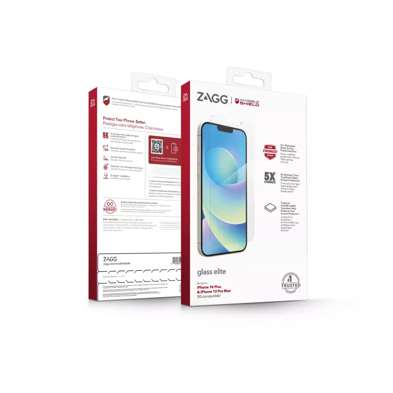 InvisibleShield Elite glazen schermbescherming voor Apple iPhone 13 Pro Max, 17 cm (6,7