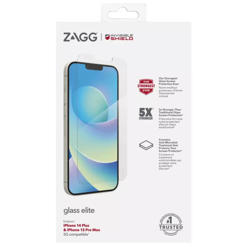 InvisibleShield Elite glazen schermbescherming voor Apple iPhone 13 Pro Max, 17 cm (6,7