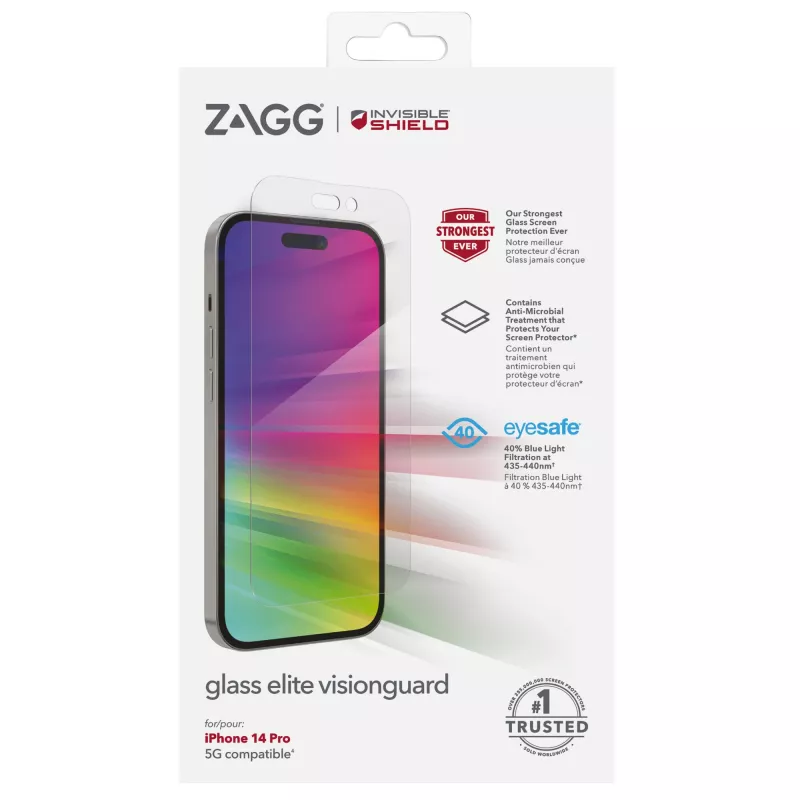 InvisibleShield Glass Elite VG AM Apple iPhone 14 Pro Case Friendly beeldschermbescherming