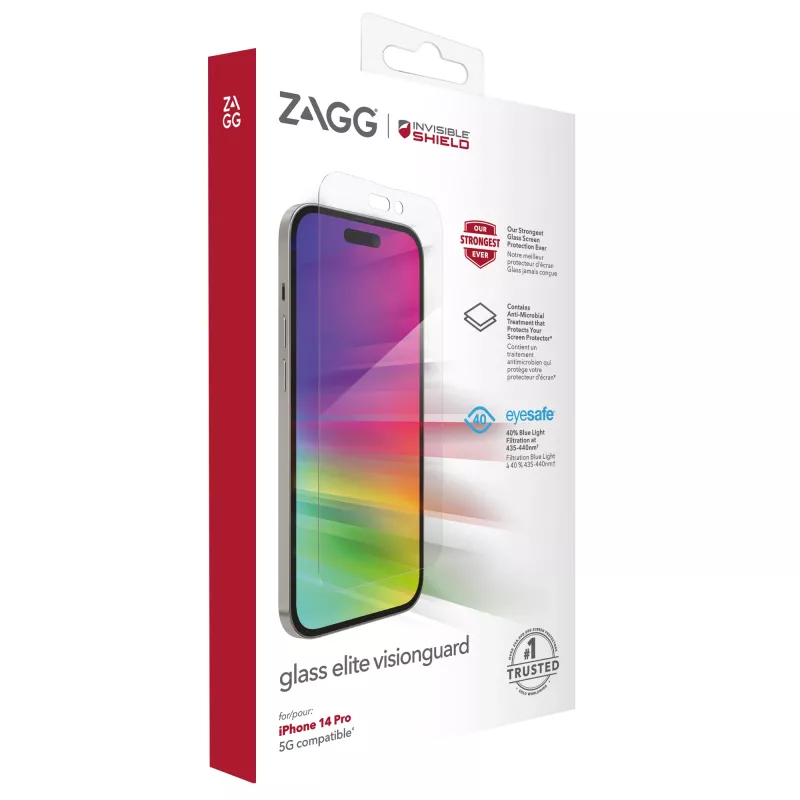 InvisibleShield Glass Elite VG AM Apple iPhone 14 Pro Case Friendly beeldschermbescherming