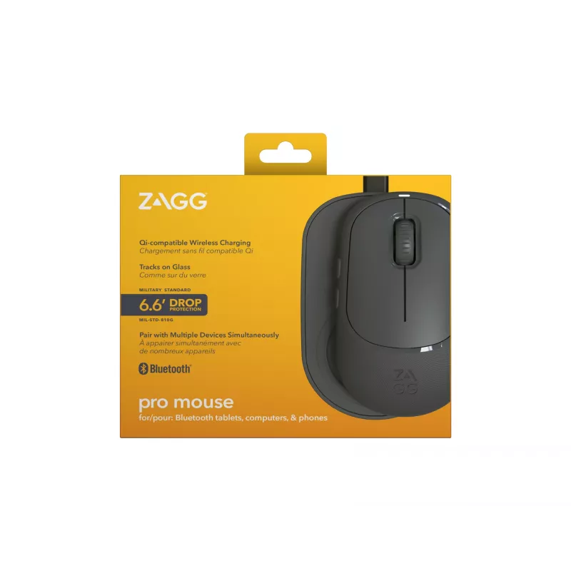 ZAGG Accessoires ProMuis - draadloze muis & draadloos oplaadpad - antraciet