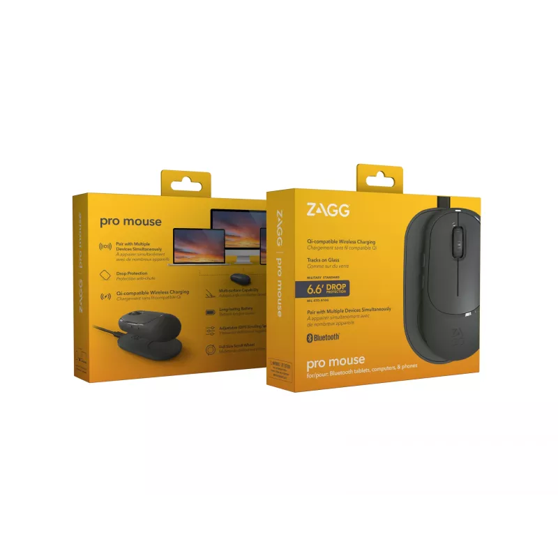 ZAGG Accessoires ProMuis - draadloze muis & draadloos oplaadpad - antraciet