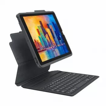 ZAGG Pro Keys voor iPad 10,9 inch (A16 & 10e gen.) Duits, AZERTY, Duits, Apple, iPad 10,9 inch (A16 & 10e gen.), zwart, polycarbonaat (PC), rubber