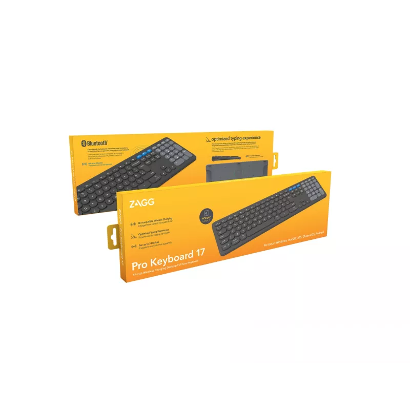 ZAGG Pro 17 toetsenbord universeel Bluetooth QWERTY Noordse indeling zwart
