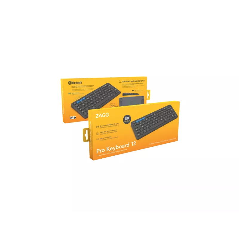 ZAGG Pro 12 toetsenbord universeel Bluetooth QWERTY Engels zwart