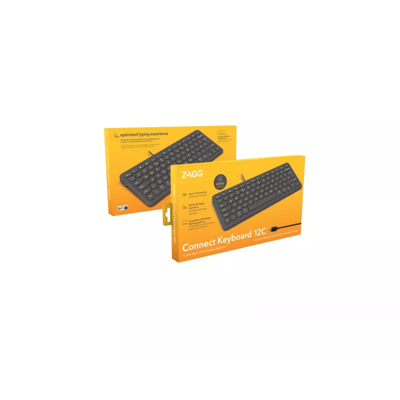 ZAGG Connect 12C toetsenbord universeel USB QWERTY Noordse indeling zwart
