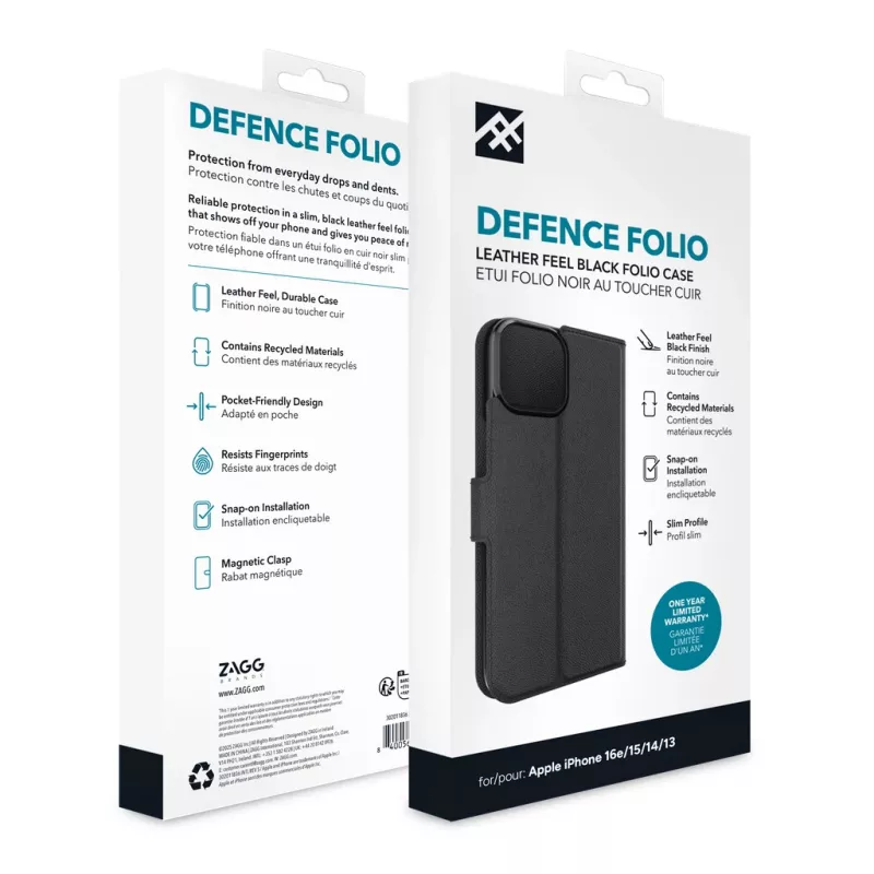 IFROGZ Defence Folio telefoonhoesje 15,5 cm (6,1 inch) zwart