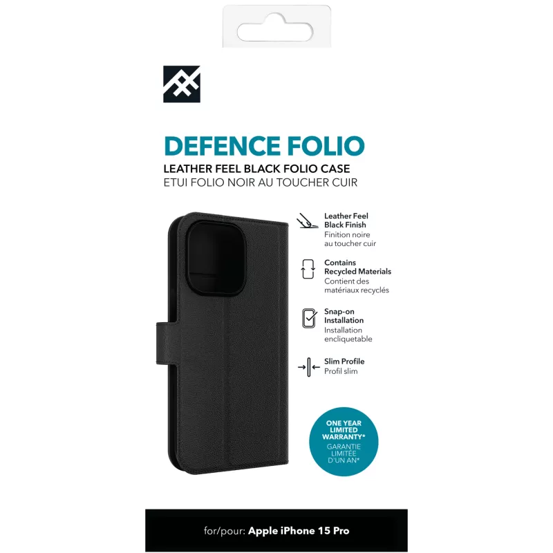 IFROGZ Defence Folio telefoonhoesje 15,5 cm (6,1 inch) zwart