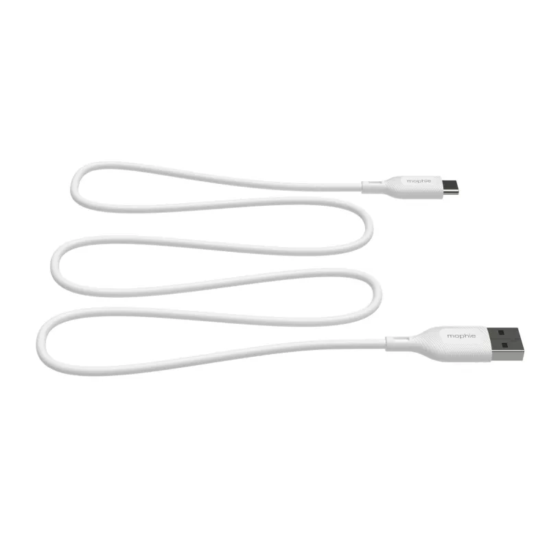 mophie essentials oplaadkabel | 1M USB-kabel USB 2.0 USB A USB C wit