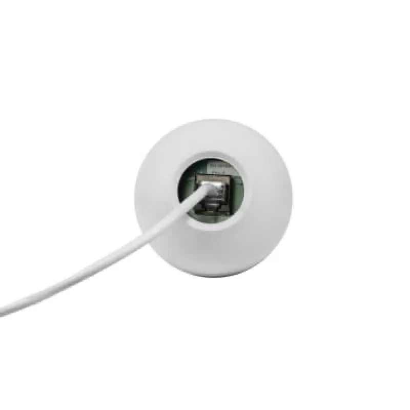 Vaddio EasyIP CeilingMIC D (wit) - Dante-versie, conferentiemicrofoon, 0,02%, bedraad, wit, plafondmontage, 4,6 m