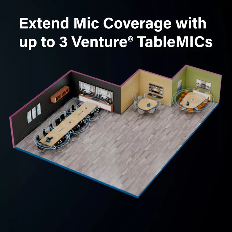 Vaddio Venture TableMIC grijs conferentiemicrofoon