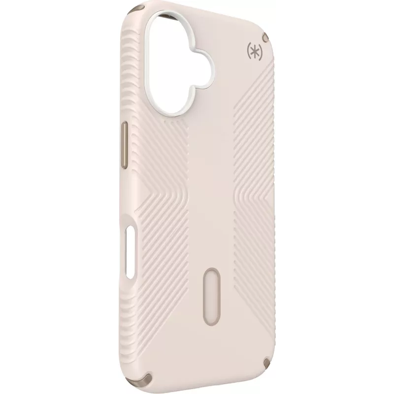 Speck Presidio2 Grip + ClickLock Apple iPhone 16 Bleached Bone – met Microban