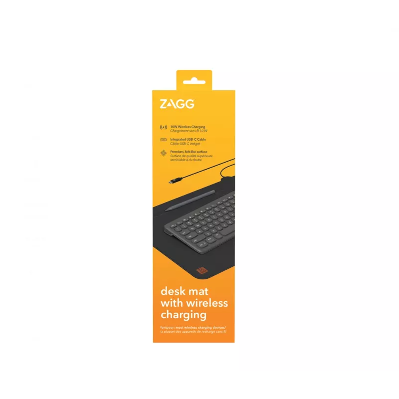 ZAGG Wireless Charging Desk Mat zwart