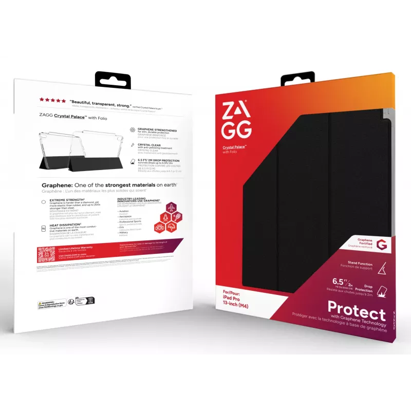 ZAGG Crystal Palace Folio 33 cm (13 inch) transparant