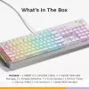 Glorious Gaming GMMK 3 100% Prebuilt bedraad wit - US, bedraad, USB, mechanisch, QWERTY, RGB LED, wit
