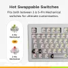 Glorious Gaming GMMK 3 100% Prebuilt bedraad wit - US, bedraad, USB, mechanisch, QWERTY, RGB LED, wit
