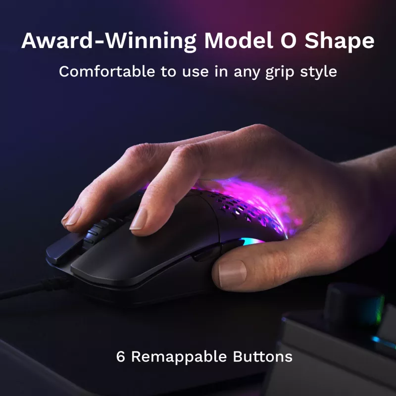 Glorious Gaming Model O Eternal muis rechtshandig USB Type-A optisch 12000 DPI