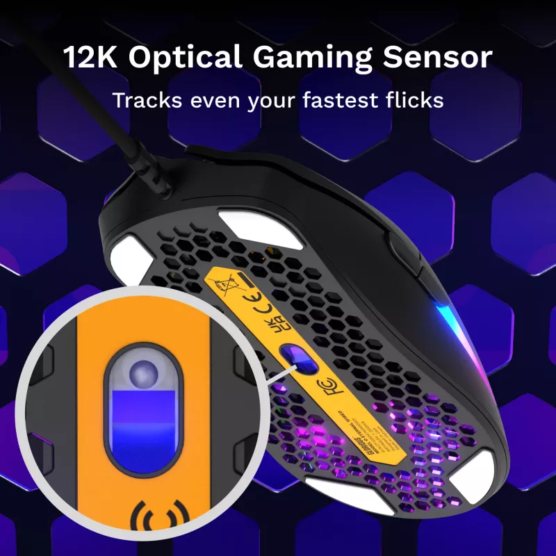 Glorious Gaming Model O Eternal muis rechtshandig USB Type-A optisch 12000 DPI