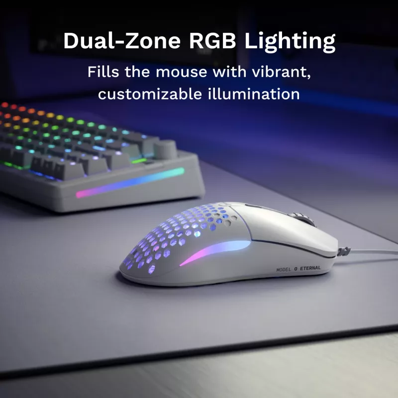 Glorious Gaming Model O Eternal muis rechtshandig USB Type-A optisch 12000 DPI