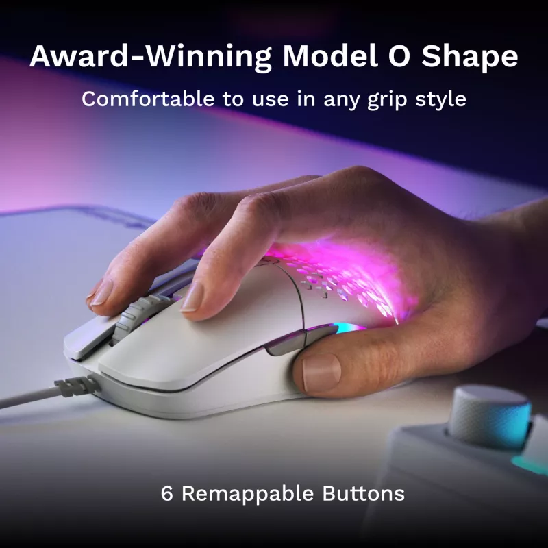 Glorious Gaming Model O Eternal muis rechtshandig USB Type-A optisch 12000 DPI