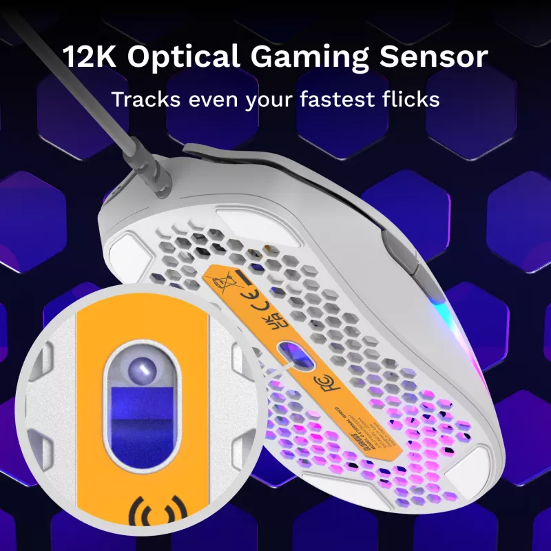 Glorious Gaming Model O Eternal muis rechtshandig USB Type-A optisch 12000 DPI