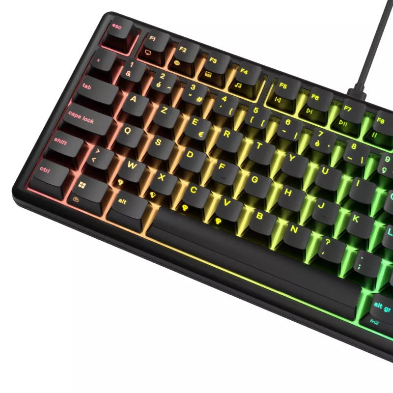 Glorious Gaming GMBK 75% toetsenbord USB AZERTY Frans zwart
