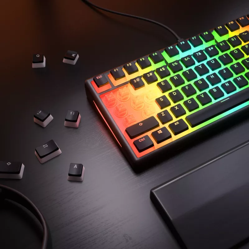Glorious Gaming GMBK 75% toetsenbord USB AZERTY Frans zwart