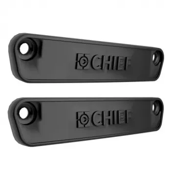 Chief Fusion Horizontal Row End Cap, zwart, 2 stuks