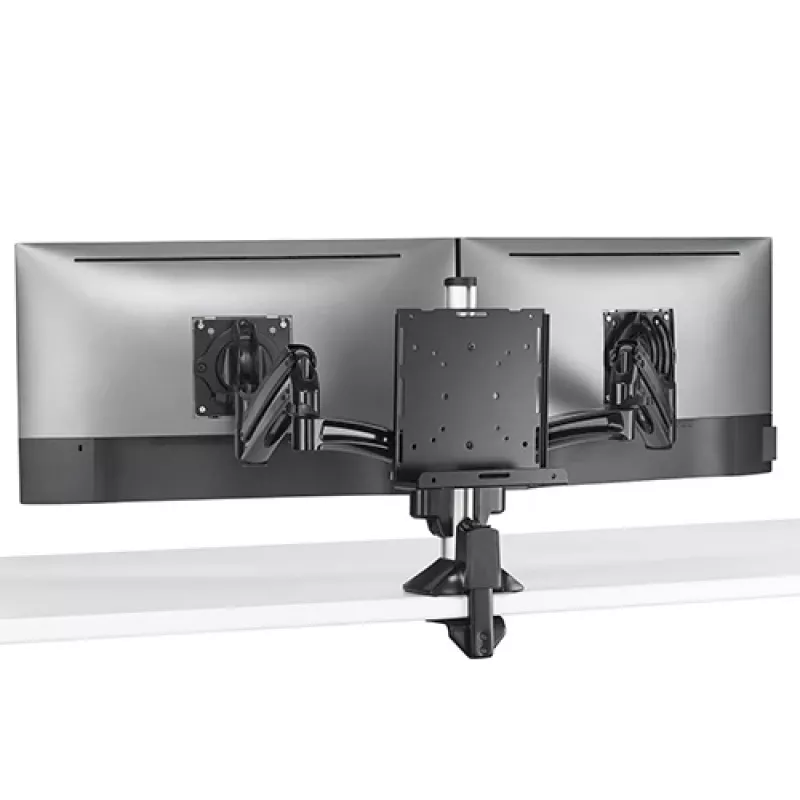 Montagekit Chief KRA232B – thin-client-/pc-kolombeugel, staal, zwart, max. draaglast 1,36 kg