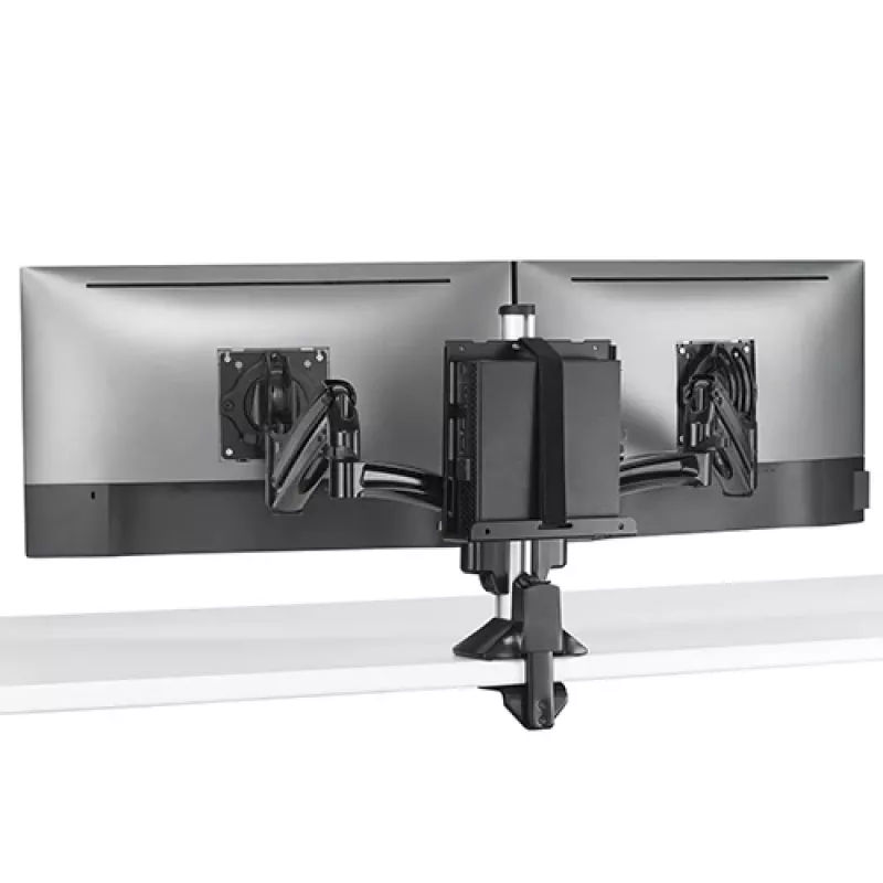 Montagekit Chief KRA232B – thin-client-/pc-kolombeugel, staal, zwart, max. draaglast 1,36 kg