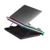 Mars Gaming MNBC6, koelbasis + standaard XL 19'' ARGB, 3 ventilatoren, mobiele standaard