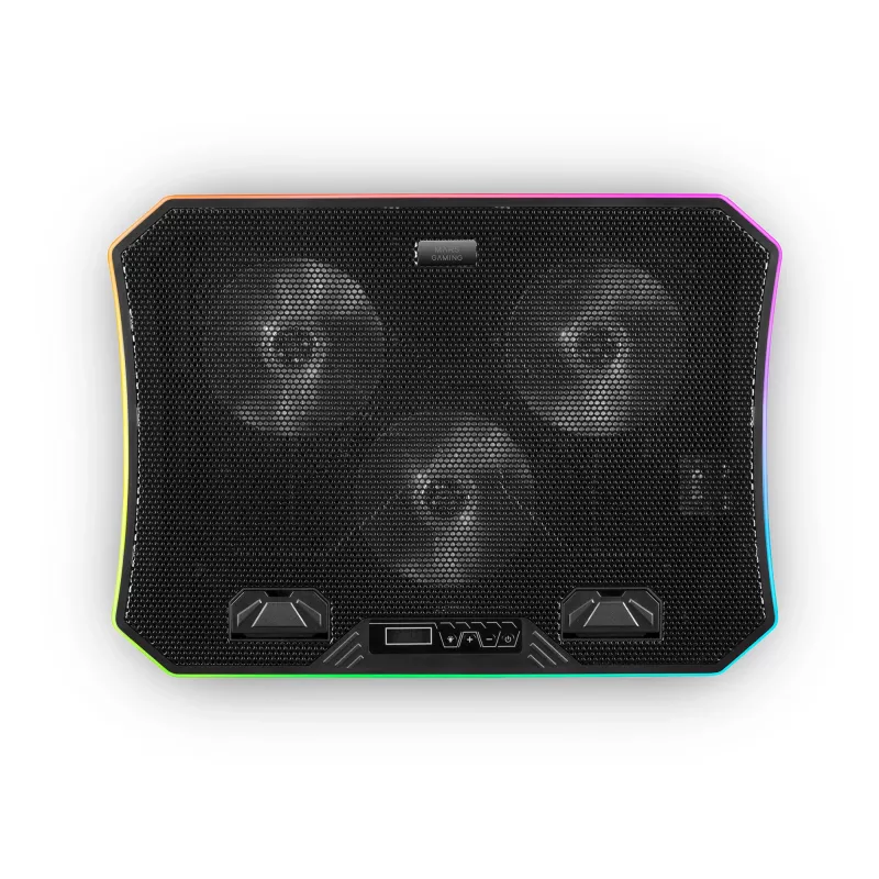 Mars Gaming MNBC6, koelbasis + standaard XL 19'' ARGB, 3 ventilatoren, mobiele standaard