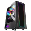Mars Gaming MC-ART zwart ATX gaming-pc-behuizing dubbel beschrijfbaar gehard glas ARGB 12 modi 12cm ventilator