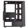 Mars Gaming MC-ART zwart ATX gaming-pc-behuizing dubbel beschrijfbaar gehard glas ARGB 12 modi 12cm ventilator