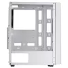 Mars Gaming MC-ART wit ATX gaming-pc-behuizing dubbel geverfd gehard glas ARGB 12 modi 120-mm-ventilator