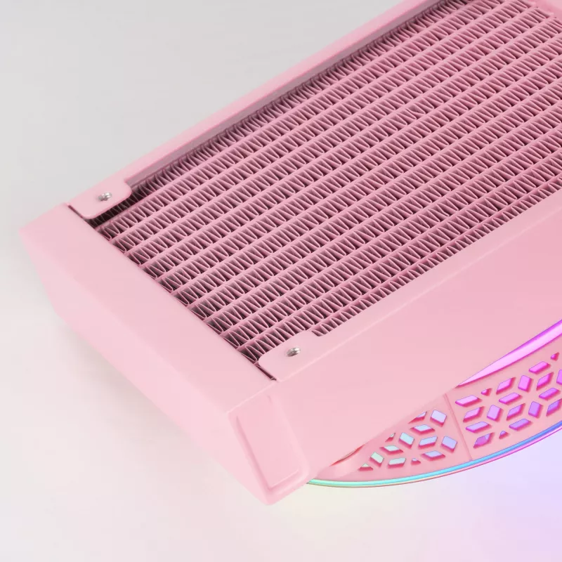 Mars Gaming ML-ONE120 roze vloeistof-CPU-koeler TDP 200W infinity-spiegel FRGB stille ventilator universeel multisocket