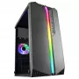 Mars Gaming MC-S1 zwart compacte micro-ATX gaming-pc-behuizing ARGB-verlichting 12 modi FRGB-ventilator volledig zijvenster