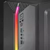 Mars Gaming MC-S1 zwart compacte micro-ATX gaming-pc-behuizing ARGB-verlichting 12 modi FRGB-ventilator volledig zijvenster