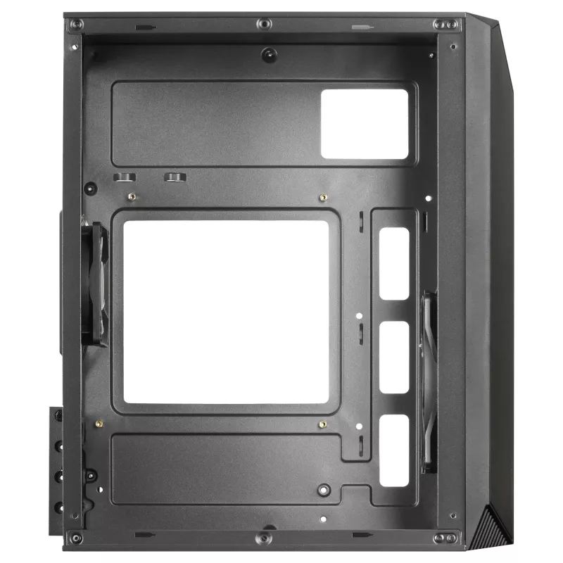 Mars Gaming MC-S1 zwart compacte micro-ATX gaming-pc-behuizing ARGB-verlichting 12 modi FRGB-ventilator volledig zijvenster