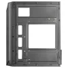 Mars Gaming MC-S1 zwart compacte micro-ATX gaming-pc-behuizing ARGB-verlichting 12 modi FRGB-ventilator volledig zijvenster