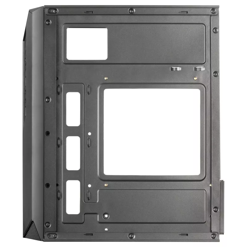 Mars Gaming MC-S1 zwart compacte micro-ATX gaming-pc-behuizing ARGB-verlichting 12 modi FRGB-ventilator volledig zijvenster