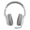 Mars Gaming MHW-100 Wit Draadloze headset ARGB Flow Afneembare ENC-microfoon Ultraleicht Actieve ENC + Passieve ruisonderdrukking Universele compatibiliteit