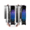 Mars Gaming MCPU-XT Zwart CPU-koellichaam Dual-tower-koeling 6 HCT-heatpipes TDP 300W 2 ARGB PWM 12cm-ventilatoren