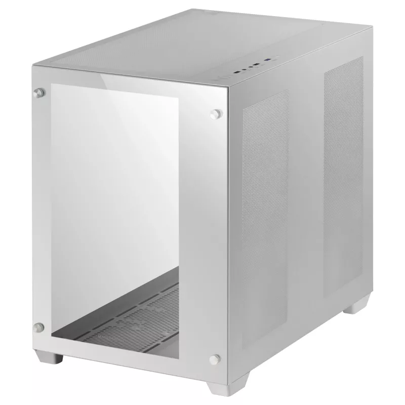 Mars Gaming MCV3 Wit Custom XXL E-ATX Gaming-tower Voor- en zijvenster van gehard glas Dubbele kamer Modulair frame