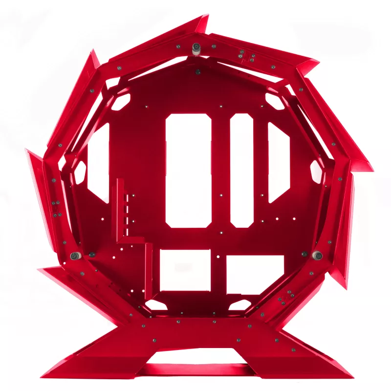 Mars Gaming MCORB Rood Micro-ATX XL Gaming-pc-behuizing Op maat gemaakt rond design Dubbel gehard glas