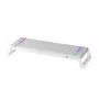 Mars Gaming MGS-ONE Wit Chroma RGB Monitorstandaard Verstelbaar formaat Smartphone- en tablethouder Front-USB 2.0