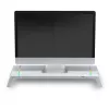 Mars Gaming MGS-ONE Wit Chroma RGB Monitorstandaard Verstelbaar formaat Smartphone- en tablethouder Front-USB 2.0