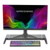 Mars Gaming MGS-ONE Zwart Chroma RGB Monitorstandaard Verstelbaar formaat Smartphone- en tablethouder Front-USB 2.0