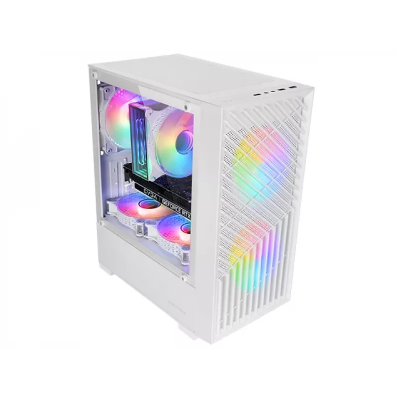 Mars Gaming MC-VORTEXW Mini Tower Wit